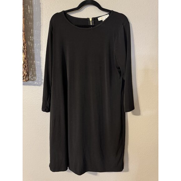 Michael Kors Dress XL Extra Large Black Stretch Jersey Career Church Washable - Picture 4 of 11